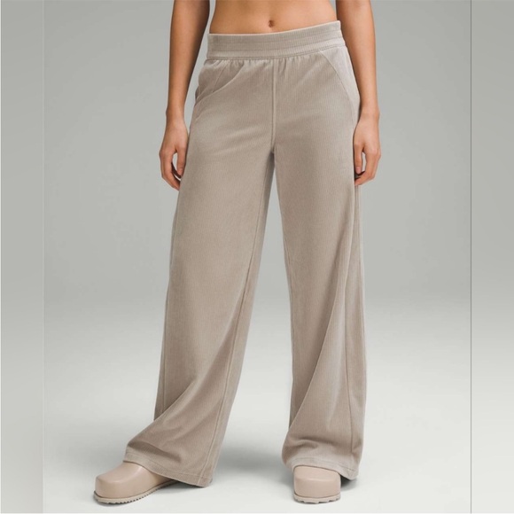 lululemon athletica Pants - Lululemon Athletica Taupe Wide-Leg Pants